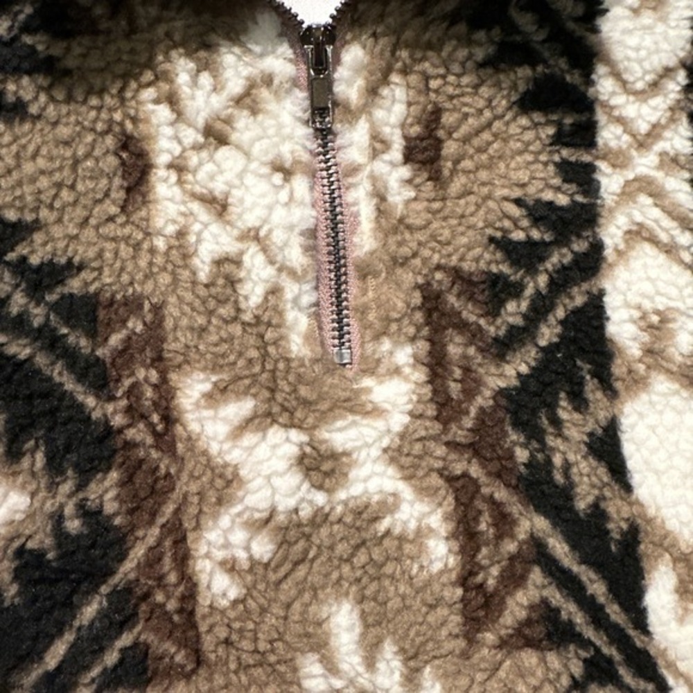 Grace & Emma 1/4 Zip‎ Pullover Large Aztec Western Boho Boutique Rodeo - Picture 8 of 13